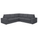 Sofa narożna 4-osobowa, Gunnared średnioszary KIVIK 794.847.35