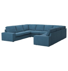 Sofa w kształcie litery U, 6-osob, Tallmyra niebieski KIVIK 795.276.50