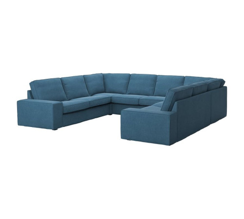 Sofa w kształcie litery U, 6-osob, Tallmyra niebieski KIVIK 795.276.50