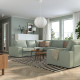 Sofa w kształcie lit U, 7-osobowa, Gunnared jasnozielony KIVIK 795.276.93