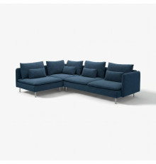 Sofa narożna 4-osobowa, z otwartym końcem/Kelinge granatowy SÖDERHAMN 796.220.39