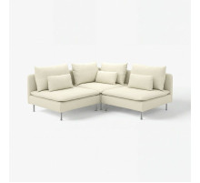 Sofa narożna 3-osobowa, Johanneshov kremowy SÖDERHAMN 796.221.76
