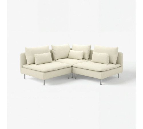 Sofa narożna 3-osobowa, Johanneshov kremowy SÖDERHAMN 796.221.76