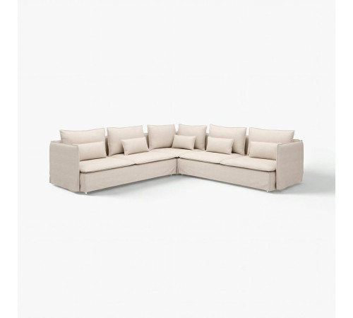 Sofa narożna, 6-osobowa, Gransel naturalny SÖDERHAMN 796.223.17