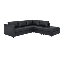 Sofa narożna 4-osobowa, z otwartym końcem/Grann/Bomstad czarny VIMLE 893.067.28