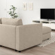 Sofa narożna 5-osobowa, z szezlongiem/Hillared beżowy VIMLE 894.343.54