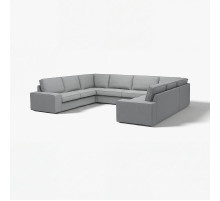 Sofa w kształcie lit U, 7-osobowa, Tibbleby beżowy/szary KIVIK 894.405.76