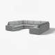 Sofa w kształcie lit U, 7-osobowa, Tibbleby beżowy/szary KIVIK 894.405.76