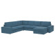 Narożna sofa 5o z szezl, Tallmyra niebieski KIVIK 894.847.11