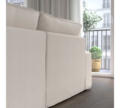 Sofa w kształcie lit U, 7-osobowa, Tresund jasnobeżowy KIVIK 894.944.04