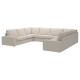 Sofa w kształcie lit U, 7-osobowa, Tresund jasnobeżowy KIVIK 894.944.04
