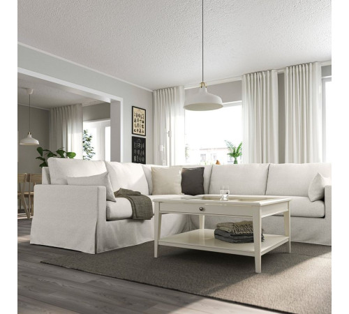 Sofa narożna 4-osobowa, Gransel naturalny HYLTARP 895.148.26