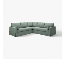 Sofa narożna 4-osobowa, Hemmesta szarozielony HYLTARP 895.148.31