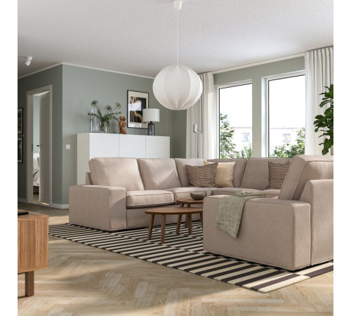 Sofa w kształcie litery U, 6-osob, Tallmyra beżowy KIVIK 895.277.20