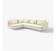 Sofa narożna 4-osobowa, z otwartym końcem/Johanneshov kremowy SÖDERHAMN 896.220.48