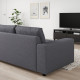 Sofa narożna 4-osobowa, z szerokimi podłokietnikami/Gunnared średnioszary VIMLE 994.017.96