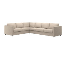 Sofa narożna 5-osobowa, Hillared beżowy VIMLE 994.343.58