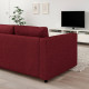 Sofa narożna 4-osobowa, Lejde czerwony/brązowy VIMLE 994.344.57