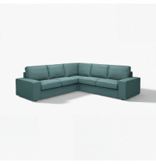 Sofa narożna 4-osobowa, Kelinge szaroturkusowy KIVIK 994.430.13