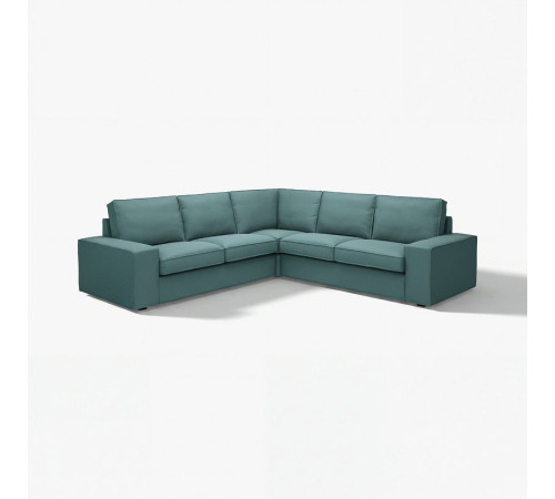 Sofa narożna 4-osobowa, Kelinge szaroturkusowy KIVIK 994.430.13