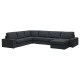 Sofa narożna 6-osobowa z szezl, Tresund antracyt KIVIK 994.828.77