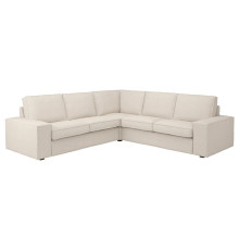 Sofa narożna 4-osobowa, Gunnared beżowy KIVIK 994.847.39