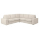 Sofa narożna 4-osobowa, Gunnared beżowy KIVIK 994.847.39