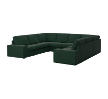 Sofa w kształcie litery U, 6-osob, Tallmyra ciemnozielony KIVIK 995.276.54