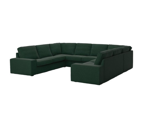 Sofa w kształcie litery U, 6-osob, Tallmyra ciemnozielony KIVIK 995.276.54