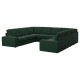 Sofa w kształcie litery U, 6-osob, Tallmyra ciemnozielony KIVIK 995.276.54