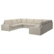 Sofa w kształcie lit U, 7-osobowa, Gunnared beżowy KIVIK 995.276.87