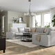 Sofa w kształcie lit U, 7-osobowa, Tallmyra biały/czarny KIVIK 995.277.10