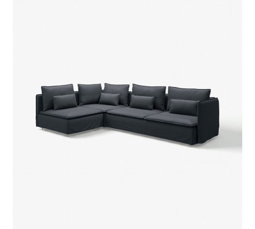 Sofa narożna 4-osobowa, z otwartym końcem/Knäbäck antracyt SÖDERHAMN 996.071.46