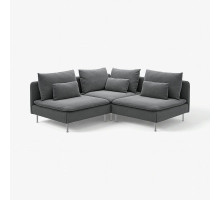 Sofa narożna 3-osobowa, Johanneshov ciemnoszary SÖDERHAMN 996.221.80