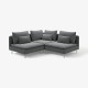Sofa narożna 3-osobowa, Johanneshov ciemnoszary SÖDERHAMN 996.221.80