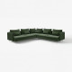 Sofa narożna, 6-osobowa, Johanneshov ciemnozielony SÖDERHAMN 996.223.21