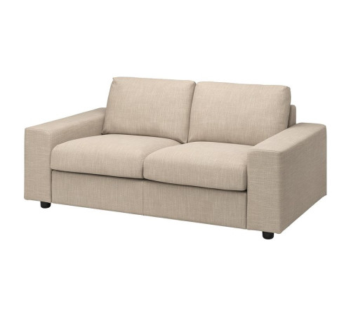 Sofa 2-osobowa, z szerokimi podłokietnikami/Hillared beżowy VIMLE 094.327.64
