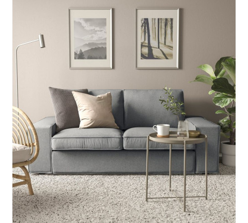 Sofa 2-osobowa, Tibbleby beżowy/szary KIVIK 094.405.99