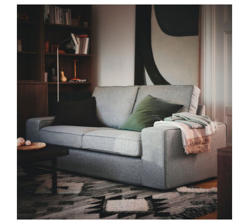 Sofa 2-osobowa, Tibbleby beżowy/szary KIVIK 094.405.99