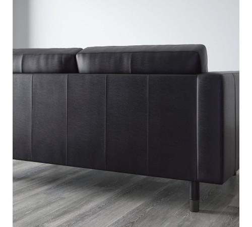 Sofa 2-osobowa, Grann/Bomstad czarny/drewno/czarny LANDSKRONA 094.442.10