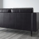 Sofa 2-osobowa, Grann/Bomstad czarny/drewno/czarny LANDSKRONA 094.442.10
