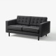 Sofa 2-osobowa, Grann/Bomstad czarny/drewno/czarny LANDSKRONA 094.442.10