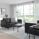 Sofa dwuosobowa, Grann/Bomstad czarny/metal LANDSKRONA 190.317.42