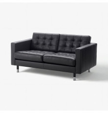 Sofa dwuosobowa, Grann/Bomstad czarny/metal LANDSKRONA 190.317.42