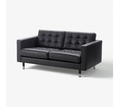 Sofa dwuosobowa, Grann/Bomstad czarny/metal LANDSKRONA 190.317.42