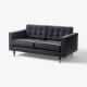Sofa dwuosobowa, Grann/Bomstad czarny/metal LANDSKRONA 190.317.42