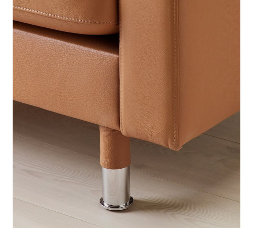 Sofa 2-osobowa, Grann/Bomstad złoto-brązowy/metal LANDSKRONA 192.702.66