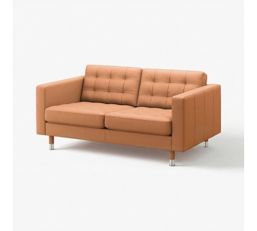 Sofa 2-osobowa, Grann/Bomstad złoto-brązowy/metal LANDSKRONA 192.702.66