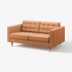 Sofa 2-osobowa, Grann/Bomstad złoto-brązowy/metal LANDSKRONA 192.702.66