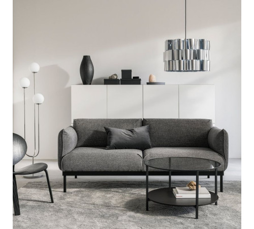 Sofa 2-osobowa, Lejde szary-czarny ÄPPLARYD 205.062.25